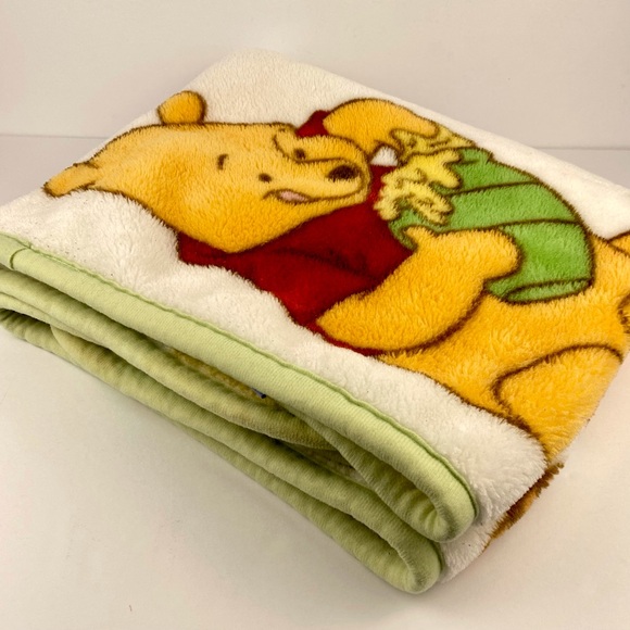 Disney Baby Winnie the Pooh Piglet Tigger Plush Blanket 29 x 46 inch Fleece - Picture 11 of 11